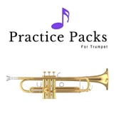 Trumpet Practice Pack for March from the Overture to 